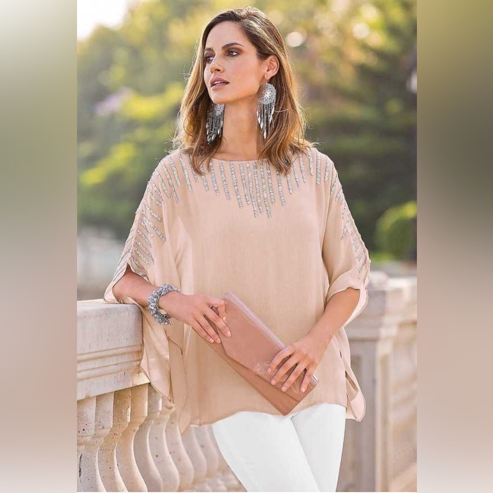 Venus Sequin Embellished Kimono Top – Size M